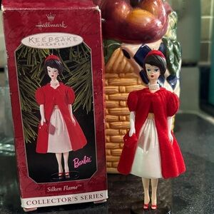 Hallmark Keepsake Ornament - Red and White Barbie